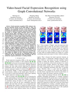 Video-based Facial Expression Recognition using Graph Convolutional
  Networks