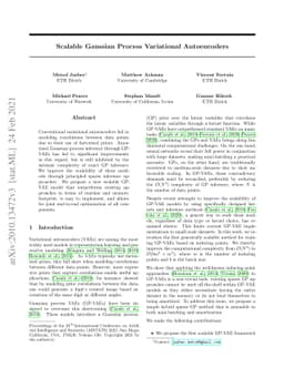 Scalable Gaussian Process Variational Autoencoders