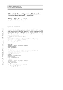 Differentially Private (Gradient) Expectation Maximization Algorithm
  with Statistical Guarantees