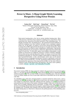 Fewer is More: A Deep Graph Metric Learning Perspective Using Fewer
  Proxies