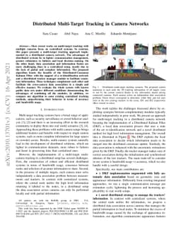 Distributed Multi-Target Tracking in Camera Networks