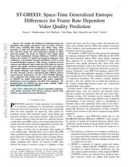 ST-GREED: Space-Time Generalized Entropic Differences for Frame Rate
  Dependent Video Quality Prediction