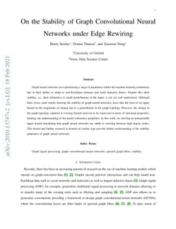 On the Stability of Graph Convolutional Neural Networks under Edge
  Rewiring