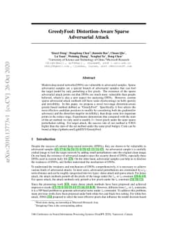 GreedyFool: Distortion-Aware Sparse Adversarial Attack