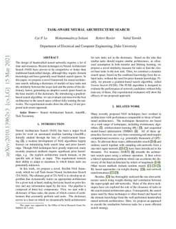 Task-Aware Neural Architecture Search