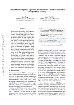 Jointly Optimizing State Operation Prediction and Value Generation for
  Dialogue State Tracking