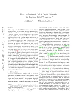 Deperturbation of Online Social Networks via Bayesian Label Transition