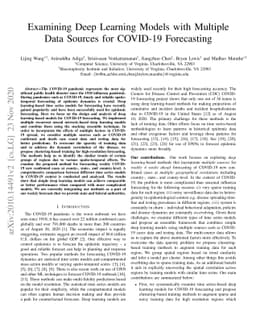 Examining Deep Learning Models with Multiple Data Sources for COVID-19
  Forecasting