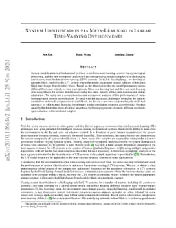 System Identification via Meta-Learning in Linear Time-Varying
  Environments