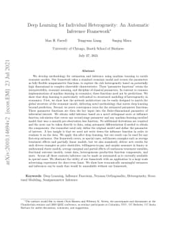 Deep Learning for Individual Heterogeneity