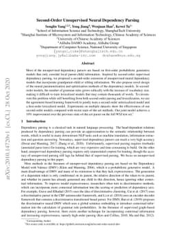 Second-Order Unsupervised Neural Dependency Parsing