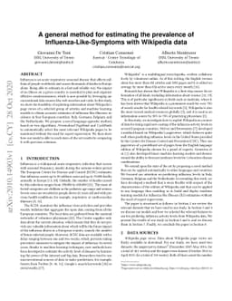 A general method for estimating the prevalence of
  Influenza-Like-Symptoms with Wikipedia data