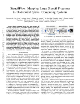 StencilFlow: Mapping Large Stencil Programs to Distributed Spatial
  Computing Systems