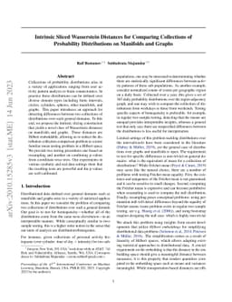 Intrinsic Sliced Wasserstein Distances for Comparing Collections of
  Probability Distributions on Manifolds and Graphs