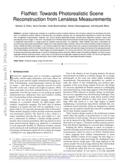 FlatNet: Towards Photorealistic Scene Reconstruction from Lensless
  Measurements