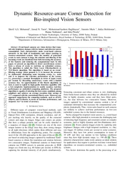 Dynamic Resource-aware Corner Detection for Bio-inspired Vision Sensors