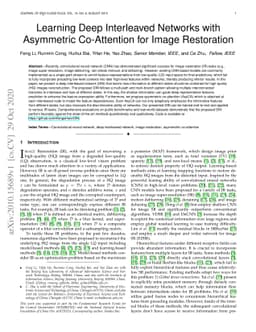 Learning Deep Interleaved Networks with Asymmetric Co-Attention for
  Image Restoration