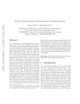 SANS: Self-sovereign Authentication for Network Slices