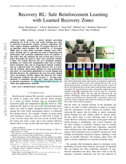 Recovery RL: Safe Reinforcement Learning with Learned Recovery Zones