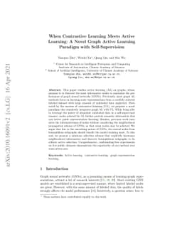 When Contrastive Learning Meets Active Learning: A Novel Graph Active
  Learning Paradigm with Self-Supervision