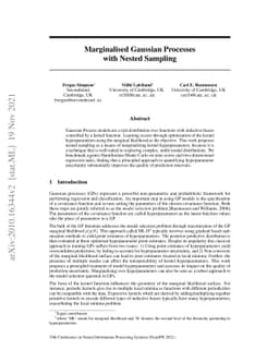 Marginalised Gaussian Processes with Nested Sampling