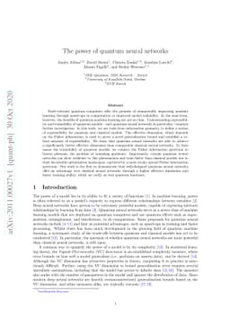 The power of quantum neural networks