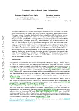 Evaluating Bias In Dutch Word Embeddings