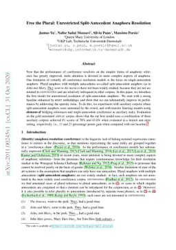 Free the Plural: Unrestricted Split-Antecedent Anaphora Resolution