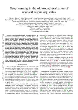 Deep learning in the ultrasound evaluation of neonatal respiratory
  status
