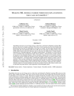 Making ML models fairer through explanations: the case of LimeOut