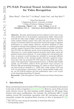 PV-NAS: Practical Neural Architecture Search for Video Recognition