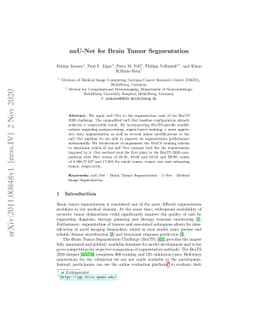 nnU-Net for Brain Tumor Segmentation