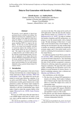 Data-to-Text Generation with Iterative Text Editing