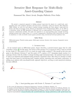 Iterative Best Response for Multi-Body Asset-Guarding Games