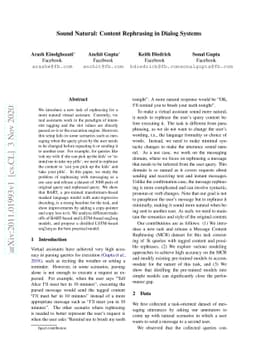 Sound Natural: Content Rephrasing in Dialog Systems