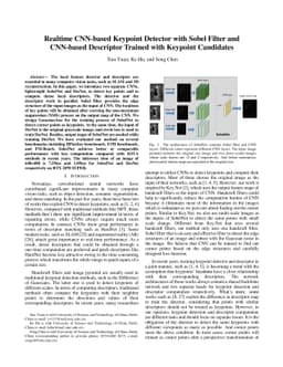 Realtime CNN-based Keypoint Detector with Sobel Filter and CNN-based
  Descriptor Trained with Keypoint Candidates