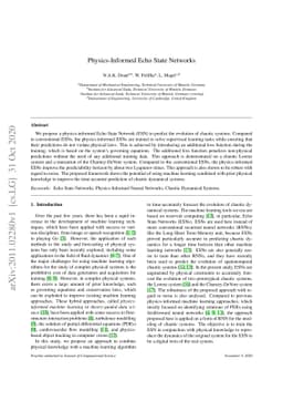 Physics-Informed Echo State Networks