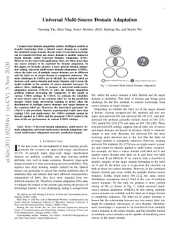 Universal Multi-Source Domain Adaptation