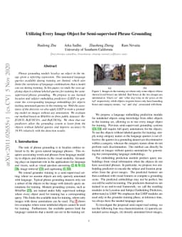 Utilizing Every Image Object for Semi-supervised Phrase Grounding
