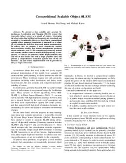 Compositional Scalable Object SLAM