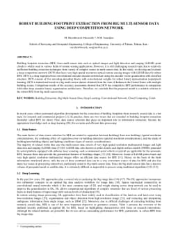 Robust building footprint extraction from big multi-sensor data using
  deep competition network