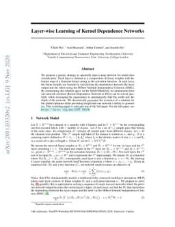 Kernel Dependence Network