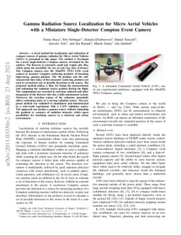 Gamma Radiation Source Localization for Micro Aerial Vehicles with a
  Miniature Single-Detector Compton Event Camera