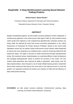 DeepFoldit -- A Deep Reinforcement Learning Neural Network Folding
  Proteins