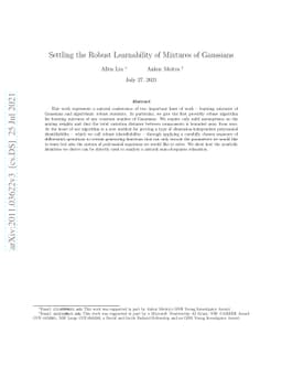 Settling the Robust Learnability of Mixtures of Gaussians
