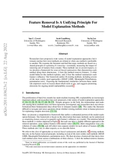 Feature Removal Is a Unifying Principle for Model Explanation Methods
