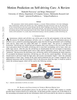 Motion Prediction on Self-driving Cars: A Review