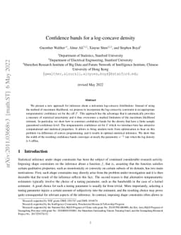 Confidence bands for a log-concave density