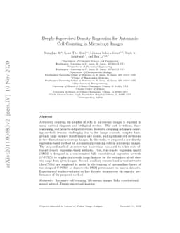 Deeply-Supervised Density Regression for Automatic Cell Counting in
  Microscopy Images