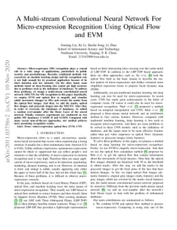 A Multi-stream Convolutional Neural Network for Micro-expression
  Recognition Using Optical Flow and EVM
